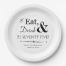 Search for 75th birthday plates Seventy fifth birthday