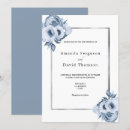 Search for dusty blue and silver wedding invitations Elegant
