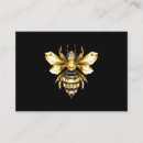 Search for bee business cards Gold