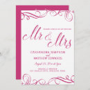 Search for hot pink invitations Unique