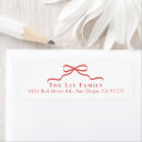 Search for new year return address labels Red