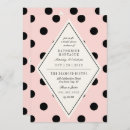 Search for polka dot bridal shower invitations Pink