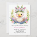 Search for duck baby girl shower invitations Cute