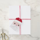 Search for santas face gift tags Red