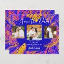 Search for orange blue save the dates Engagement