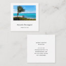 Search for destination business cards Palm tree