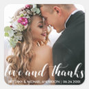 Search for photo thank you wedding stickers Script