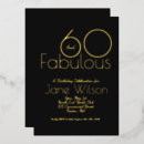 Search for 60 and fabulous sixty years invitations Pink