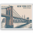 Search for new york city souvenir stickers Brooklyn bridge