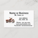 Search for motorcycle business cards Service
