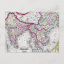 Search for vintage map of asia postcards Countries