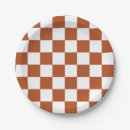 Search for brown gingham paper plates Pattern
