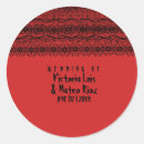 Search for black and red wedding stickers Lace