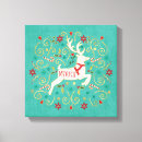 Search for christmas reindeer canvas prints Gold
