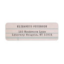 Search for library return address labels Bookish