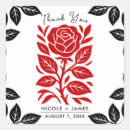 Search for bridal rose square stickers Elegant