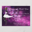 Search for mardi gras ball invitations Purple