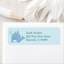 Search for blue whale return address labels Ocean