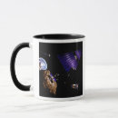 Search for asteroid mugs Illustration