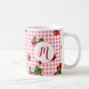 Search for red gingham mugs Red and white