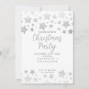 Search for star christmas invitations Silver