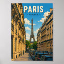 Search for paris street posters Eiffel tower