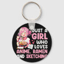 Search for anime girl key rings Just a girl