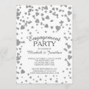 Search for elegant silver engagement party invitations Sparkle