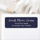 Search for navy blue return address labels Trendy