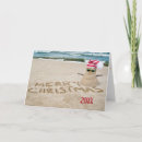 Search for snowman on beach christmas cards Sand