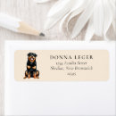Search for rottweiler return address labels Modern