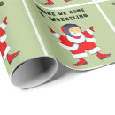 Search for wrestling wrapping paper Santa claus