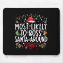 Search for black santa mousepads Cats