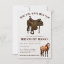 Search for how the west was one birthday invitations Western