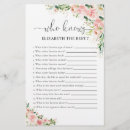 Search for rose gold bridal shower games Botanical