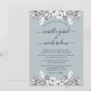 Search for dusty blue floral wedding invitations Foliage