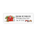 Search for farm birthday return address labels Girl
