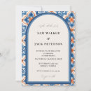 Search for red white and blue wedding invitations Monogram initials