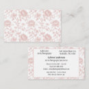 Search for floral business cards Elegant