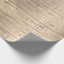 Search for egyptian hieroglyphs wrapping paper Gold