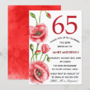 Search for poppies birthday invitations Watercolor