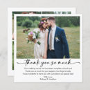 Search for 5 photo wedding thank you cards Black and white