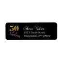 Search for black red and gold return address labels Elegant