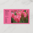 Search for tulips business cards Pink