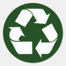 Search for recycle stickers Think green