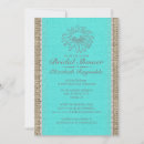 Search for teal silver bridal shower invitations Vintage