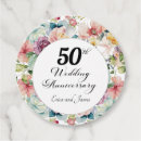 Search for 50th anniversary wedding favour tags Modern