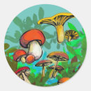 Search for wild mushroom stickers Forest