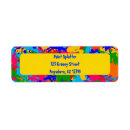 Search for splatter return address labels Paint