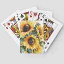 Search for yellow sunflowers playing cards Summer